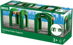 Brio DŘEVO Podpěry kolejí set 2ks doplněk k vláčkodráze (dřevěná hračka)