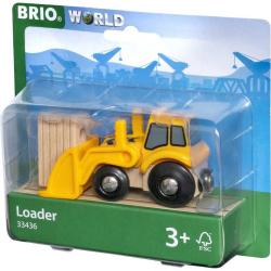 Brio DŘEVO Set čelní nakladač s nákladem doplněk k vláčkodráze