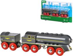 Brio DŘEVO Set lokomotiva + vagon na uhlí vlak rychlá střela Brio DŘEVO Set lokomotiva + vagon na uhlí vlak rychlá střela