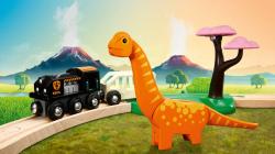 Brio DŘEVO Vláček dráha Dino kruhová set vláčkodráha s dinosaurem