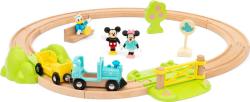 Brio DŘEVO Vláčkodráha Myšáka Mickeyho set se 3 postavičkami
