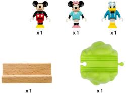 Brio DŘEVO Vláčkodráha Myšáka Mickeyho set se 3 postavičkami