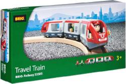 Brio DŘEVO Vlak osobní s vagonky set 5ks se 2 panáčky v krabici