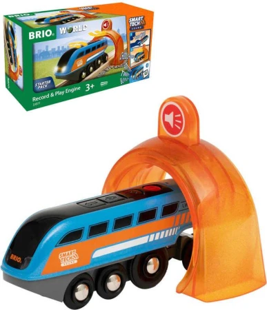 Brio Lokomotiva nahrávací Smart Tech Sound na baterie Světlo Zvuk REC