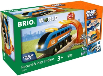 Brio Lokomotiva nahrávací Smart Tech Sound na baterie Světlo Zvuk REC