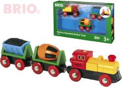 Brio Mašinka elektrická set se 2 vagónky na baterie k vláčkodráze 33319 Světlo Brio Mašinka elektrická set se 2 vagónky na baterie k vláčkodráze 33319 Světlo
