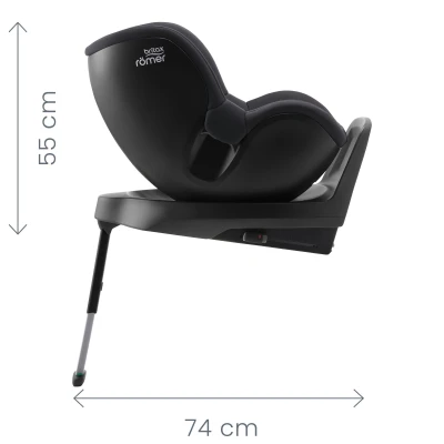Britax Autosedačka Dualfix M Plus Midnight Grey