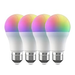 Broadlink Chytré LED žárovky Wifi LB4E27 RGB (4 kusy)