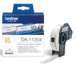 Brother - DK-11204 (papírové/univerzální štítek-400 ks) 17 x 54mm Brother - DK-11204 (papírové/univerzální štítek-400 ks) 17 x 54mm