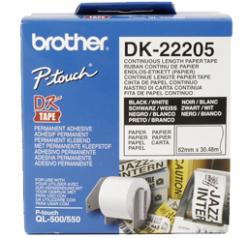 Brother - DK-22205 (papírová role 62mm x 30,48m) Brother - DK-22205 (papírová role 62mm x 30,48m)