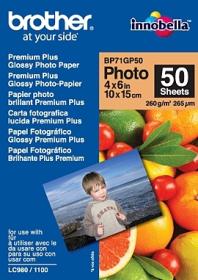 Brother fotopapír BP71GP50, 50 listů, 10x15cm Premium Glossy, 260g Brother fotopapír BP71GP50, 50 listů, 10x15cm Premium Glossy, 260g