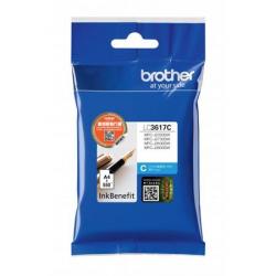 Brother LC-3617C (inkoust cyan, 550 str. @ 5% draft) Brother LC-3617C (inkoust cyan, 550 str. @ 5% draft)