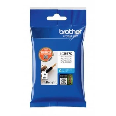 Brother LC-3617C (inkoust cyan, 550 str. @ 5% draft)