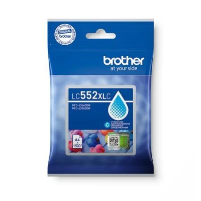 Brother LC552XLC (inkoust cyan, 1500 str.)