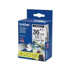 Brother - TZe-FX261, bílá / černá, 36 mm, s flexibilní páskou Brother - TZe-FX261, bílá / černá, 36 mm, s flexibilní páskou