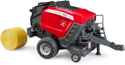 Bruder 02039 Balíkovač lis na kulaté balíky Massey Ferguson RB 4180V