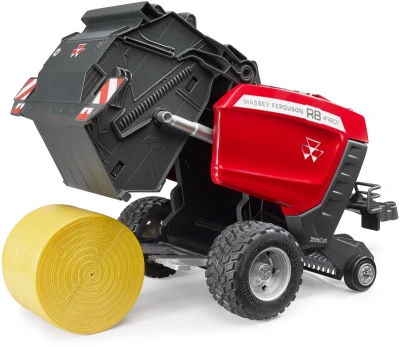 Bruder 02039 Balíkovač lis na kulaté balíky Massey Ferguson RB 4180V