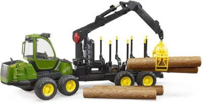 Bruder 02133 Bworld Přepravník na dřevo JOHN DEERE 1210E