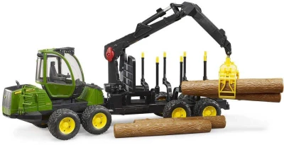 Bruder 02133 Bworld Přepravník na dřevo JOHN DEERE 1210E