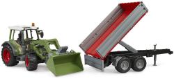 Bruder 02182 Traktor Fendt Vario 211 s nakladačem + přívěs model 1:16