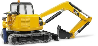 Bruder 02466 (2466) Minibagr Caterpillar pásový funkční model 1:16 s figurkou plast