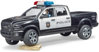 Bruder 02505 Auto polícia Dodge RAM 2500 s figúrkou na batérie Svetlo Zvuk
