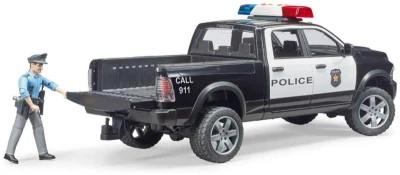 Bruder 02505 Auto polícia Dodge RAM 2500 s figúrkou na batérie Svetlo Zvuk