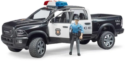 Bruder 02505 Auto polícia Dodge RAM 2500 s figúrkou na batérie Svetlo Zvuk
