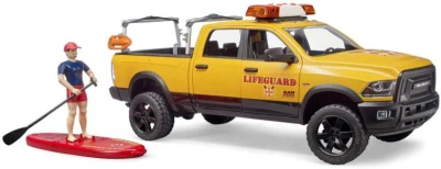 Bruder 02506 Auto RAM 2500 Power Wagon pobrežná stráž na batérie Svetlo Zvuk