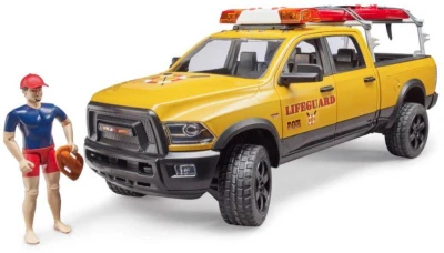 Bruder 02506 Auto RAM 2500 Power Wagon pobrežná stráž na batérie Svetlo Zvuk