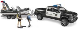 Bruder 02507 Auto RAM Policie herní set s člunem a 2 figurkami