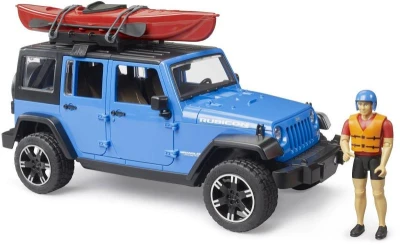 Bruder 02529 Auto Jeep Wrangler Rubicon Unlimited s kajakem model 1:16 plast