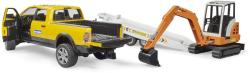 Bruder 02546 RAM Auto terénní servisní set s minibagrem a přívěsem