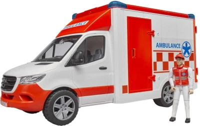 Bruder 02676 Mercedes-Benz Sprinter sanitka s řidičem na baterie Světlo Zvuk Bruder 02676 Mercedes-Benz Sprinter sanitka s řidičem na baterie Světlo Zvuk