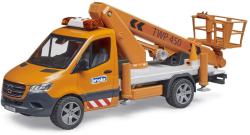 Bruder 02679 Auto MB Sprinter s montážní plošinou model na baterie Světlo Zvuk