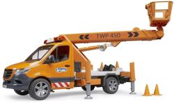 Bruder 02679 Auto MB Sprinter s montážní plošinou model na baterie Světlo Zvuk