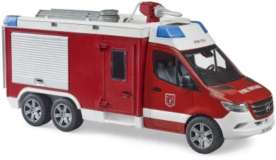 Bruder 02680 Auto MB Sprinter hasičský vůz funkční model na baterie Světlo Zvuk Bruder 02680 Auto MB Sprinter hasičský vůz funkční model na baterie Světlo Zvuk