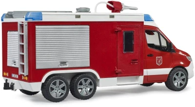 Bruder 02680 Auto MB Sprinter hasičský vůz funkční model na baterie Světlo Zvuk