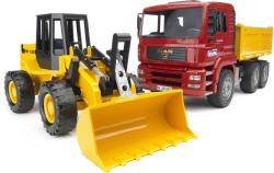 Bruder 02752 Auto MAN TGA nákladní sklápěčka + čelní nakladač FR130 plast Bruder 02752 Auto MAN TGA nákladní sklápěčka + čelní nakladač FR130 plast