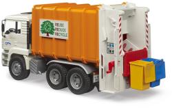 Bruder 02772 Auto MAN TGA popeláři bílo-oranžové funkční model 1:16 plast