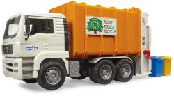 Bruder 02772 Auto MAN TGA popeláři bílo-oranžové funkční model 1:16 plast
