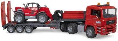 Bruder 02772 Auto MAN TGA tahač s přívěsem + manipulátor Manitou MT633