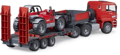 Bruder 02772 Auto MAN TGA tahač s přívěsem + manipulátor Manitou MT633