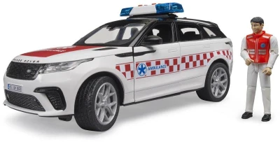 Bruder 02885 Auto Range Rover Velar ambulance model na baterie Světlo Zvuk