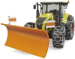 Bruder 03018 Traktor Claas Axion 950 se sněhovými řetězy a radlicí