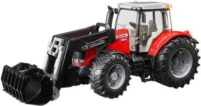 Bruder 03047 Traktor Massey Ferguson 7624 s čelním nakladačem
