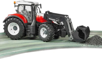 Bruder 03181 (3181) Traktor STEYR 6300 Terrus čelný nakladač funkčný model plast