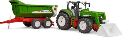 Bruder 03452 Roadmax baby traktor s čelním nakladačem a přívěsem