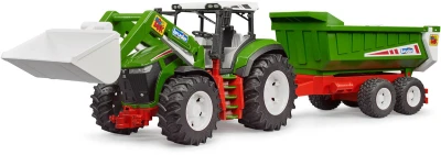 Bruder 03452 Roadmax baby traktor s čelním nakladačem a přívěsem