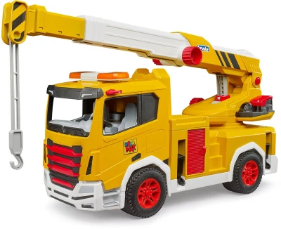 Bruder 03471 Roadmax baby autojeřáb žlutý nákladní